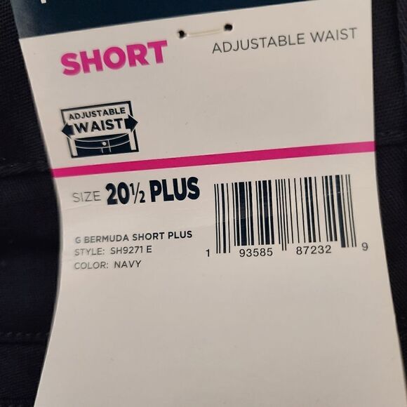 French Toast Flat Front Plus Size Adjustable Waist  Bermuda Shorts Size 20 1/2 - Picture 5 of 7